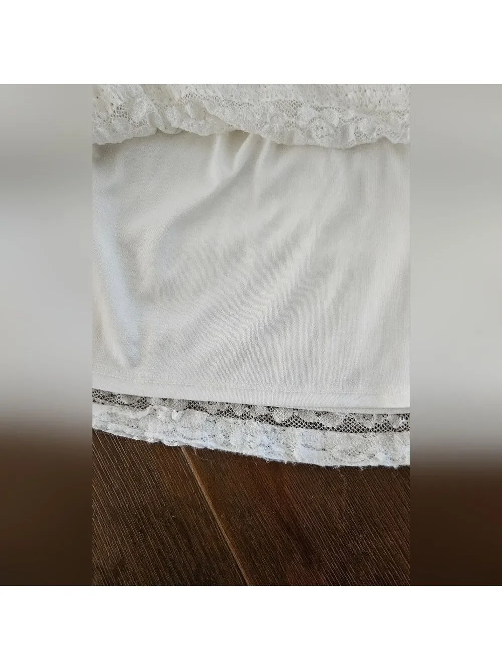 NANNETTE KIDS 3T WHITE LACE & RUFFLE LINED DRESS WITH POPS OF COLOR!